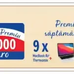 Premiul de 10000 euro al concursului Dr. Oetker 2024 (echivalent în lei) se va acorda printr-o tragere la sorți efectuată în perioada 13.05-17.05.2024 în cadrul căruia se vor extrage 1 potențial câștigător și 5 rezerve, din toți participanții cu minim o înscriere validă necâștigătoare efectuată pe toată durata de desfășurare a campaniei: 11.03-12.05.2024 Lista câștigătorilor se va realiza prin publicarea acestora online pe www.droetker.ro pe măsura validării acestora dar nu mai târziu de 30 zile lucrătoare de la data validării acestora. Cum participi la Concursul Dr. Oetker 2024 Împarte o Bucurie Dulce Achizitioneaza ingrediente pentru prajituri, deserturi, mixuri pentru prajituri și decoruri Dr. Oetker, înscrie numarul bonului fiscal împreuna cu datele personale pe site-ul www.droetker.ro, in sectiunea dedicata campaniei sau trimite-l prin SMS la numarul 1890 (tarif normal în rețelele Orange, Digi, Vodafone și Telekom) ce va conține exclusiv numărul bonului fiscal, fără alte caractere. Ce premii poți câștiga la promoția Dr. Oetker de Paște Cumpără ingrediente pentru prăjituri, deserturi, mixuri pentru prăjituri și decoruri, înscrie numărul bonului fiscal și poți câștiga 10000 euro sau unul dintre premiile săptămânale:  • 9 x Thermomix în valoare de 8557 lei  +  • 9 x MacBook Air în valoare de 8493 lei Premiul final de 10000 euro se va preda câștigătorului validat sub formă de transfer bancar în contul IBAN comunicat de acesta, în termen de 30 zile lucrătoare de la data afișării câștigătorilor concursului Oetker.