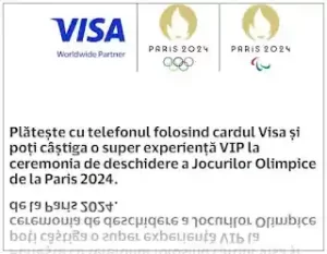 câștiga bilete la jo Paris 2024 cu cardul tau visa