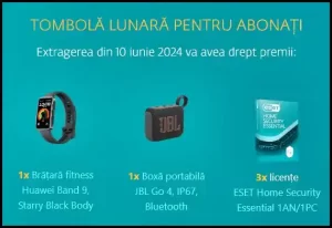 castiga bratari fitness Huawei si boxe portabile concurs antivirus eset