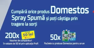 castiga 50 de lei sau produse de curățenie concurs domestos 2024