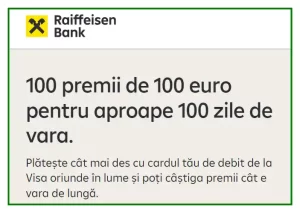 câștigă 500 lei Concurs Card Visa și Raiffeisen Bank