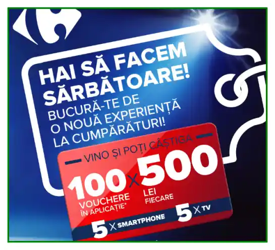 câștigă iphone 15 sau 500 lei concurs carrefour 2024