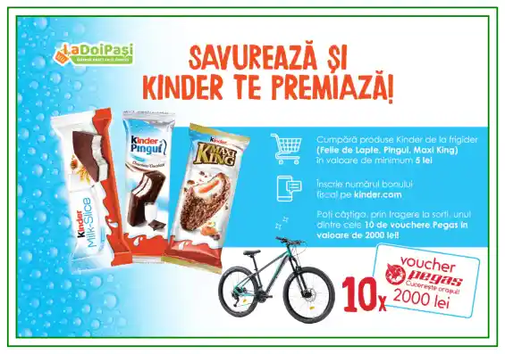 câștigători concurs kinder ladoipasi 2024 biciclete pegas