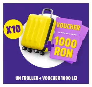 câștigă 1 voucher de vacanta si 1 troller Cabin Size concurs yoxo