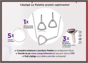 câștigă bijuterii cu diamante sau coliere cu perle concurs vopsea de păr palette