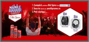 câștigă boxe portabile sau căști wireless concurs old spice