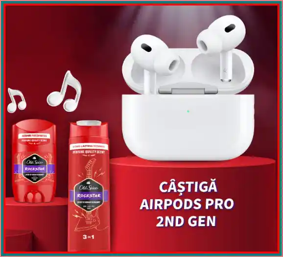 câștigă căști airpods pro 2nd gen concurs old spice 2024