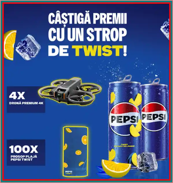 câștigă o dronă profesionala la concursul pepsi auchan 2024