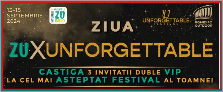 concurs radio zu câștigă invitații duble la Unforgettable Festival 2024