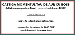 câștigă 1000 euro la concursul douglas și boss