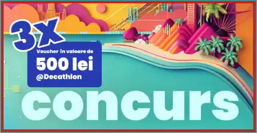 câștigă card cadou decathlon 500 lei