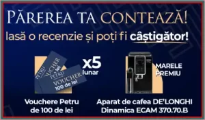 câștigători concurs petru espressor De'Longhi Dinamica