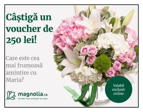 câștigă 250 lei concurs florăria magnolia