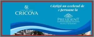 concurs cricova 2024 câștigă o vacanță la Hotel President Băile Felix