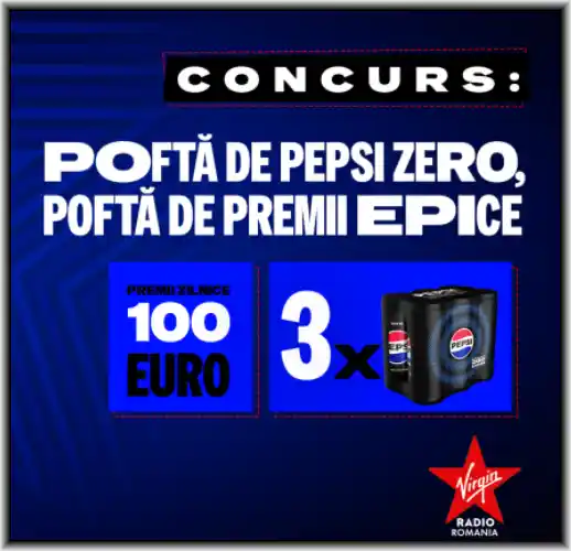 câștigă 100 euro sau baxuri de pepsi la concursul virgin radio