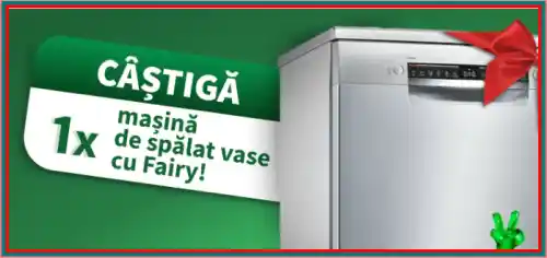 concurs câștiga o mașină de spălat vase sau produse Fairy