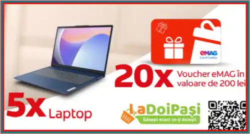 concurs Colgate câștigă laptop Lenovo sau care emag 200 lei