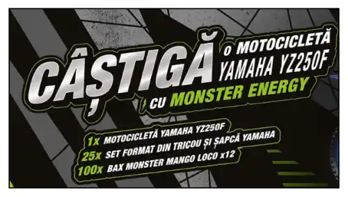 concurs monster câștigă motocicletă yamaha