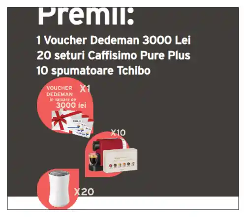 concurs tchibo câștigă voucher dedeman de 3000 lei