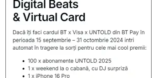 câștigători concurs BT abonamente untold 2025