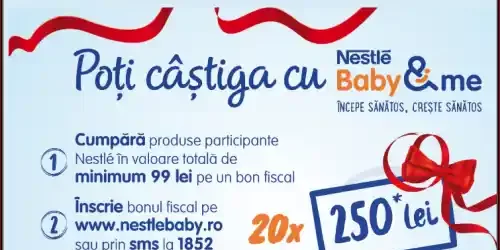 concurs nestle baby câștigă 250 lei