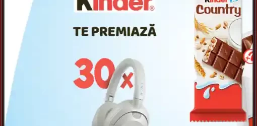 concurs kinder câștigă căști bluetooth sony