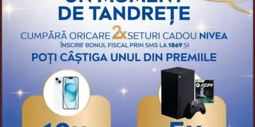 nivea concurs crăciun 2024 câștigă iphone 15